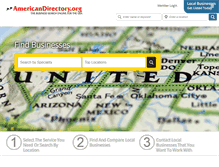 Tablet Screenshot of americandirectory.org
